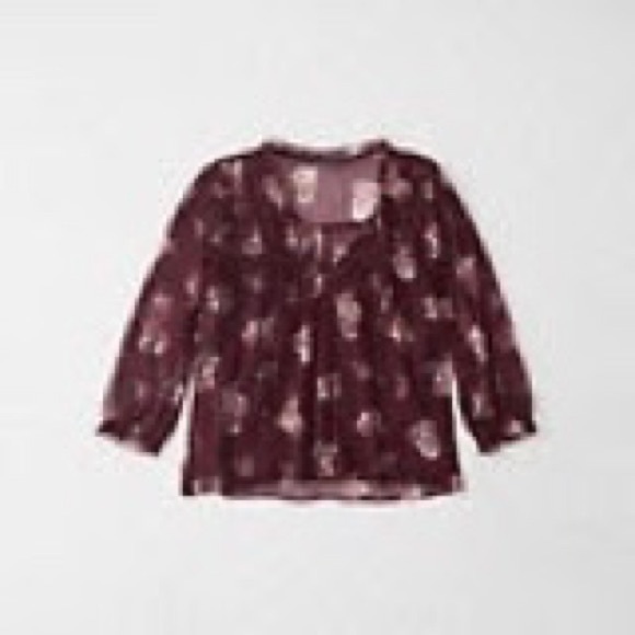 Abercrombie Floral Chiffon Blouse - Picture 3 of 3